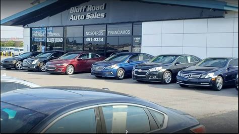 Bluff road auto sales - Aug 8, 2023 · At Bluff Road Auto Sales, our dealership in Columbia, South Carolina, you can explore a wide range of used sedans under $25,000 and car financing options. Read below to learn more about the benefits of buying a used sedan. 